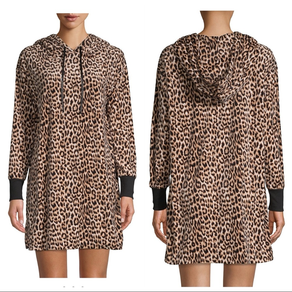 Betsey Johnson Leopard Velour Fleece Lounger